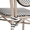 Flash Furniture Marseille Thonet French Bistro Stacking Chair, Black/White Textilene and Bamboo Print Alum Frame SDA-AD642002S-TXT-BLKWH-LTNAT-GG - alternate 6